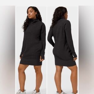 Lululemon | Black Call for Cozy Dress Women's Size 4 Oversized Comfy Pullover